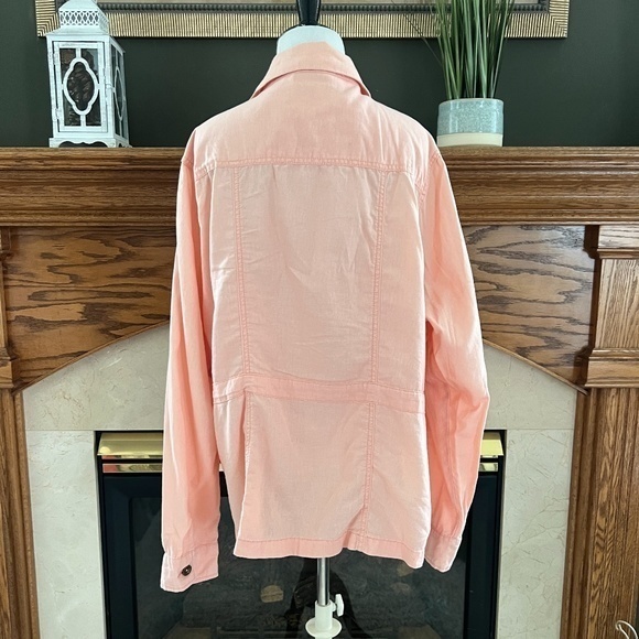 Maurices Linen Blend Salmon Jacket Sz. 3X (Maurice’s 3) - Picture 8 of 13